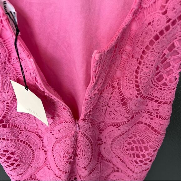 *Minor zipper issue* NWT Revolve x Superdown Vita Open Back Dress Pink | Size S - Picture 7 of 12